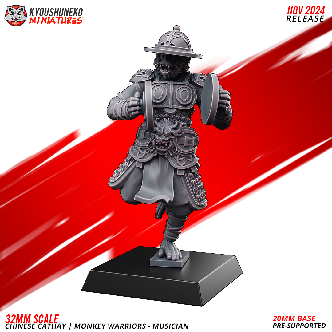Monkey Warriors Command Group, Chinese Cathay, Kyoushuneko Miniatures - Image 3