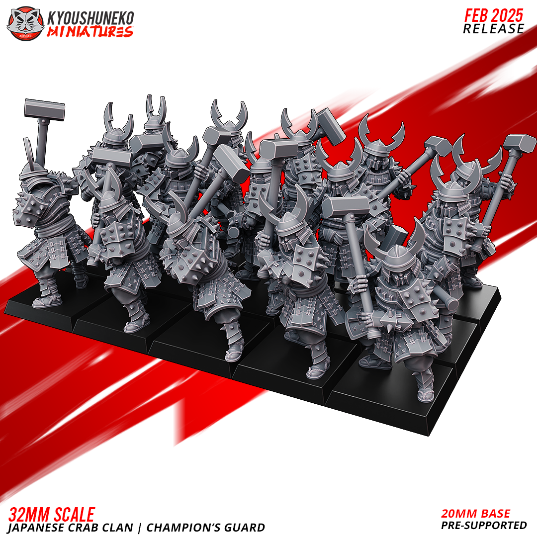 Champions Guard, Japanese Crab Clan, Kyoushuneko Miniatures