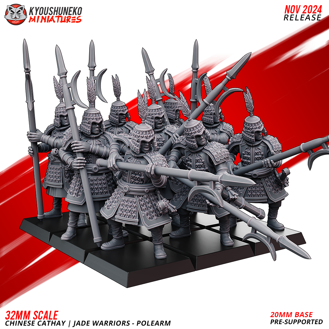 Jade Warriors - Polearm, Kyoushuneko Miniatures - Image 9
