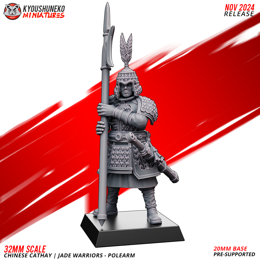 Jade Warriors - Polearm, Kyoushuneko Miniatures - Image 4