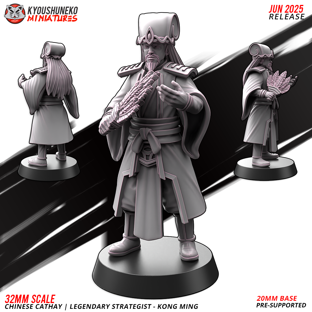 Legendary Strategist - Kong Ming , Chinese Cathay, Kyoushuneko Miniatures