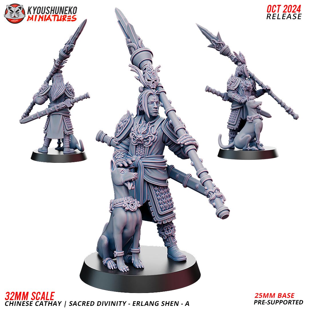 Erlang Shen - Sacred Divinity, Chinese Cathay, Kyoushuneko Miniatures