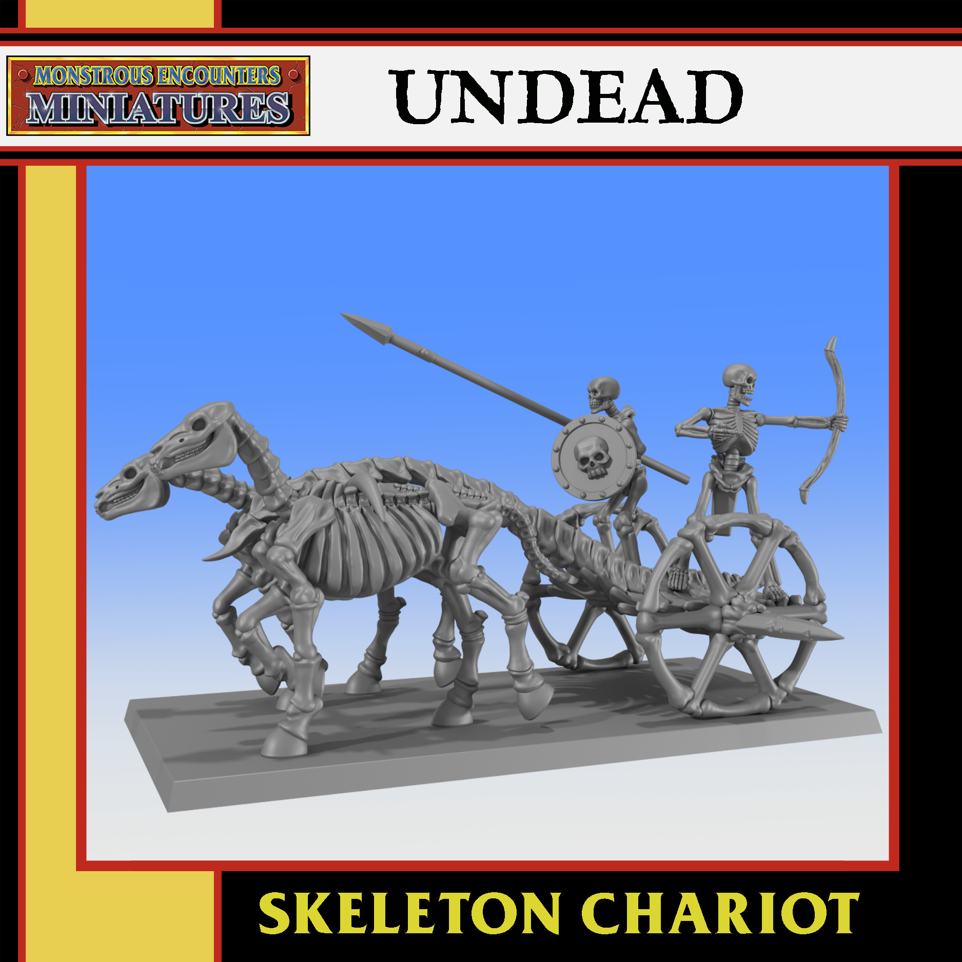 Skeleton Chariot (including characters), Undead- Monstrous Encounters