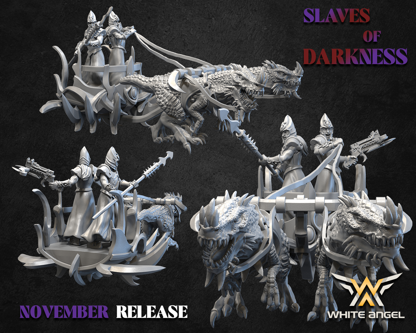 Nightmare Chariot, Slaves of Darkness- White Angel Miniatures