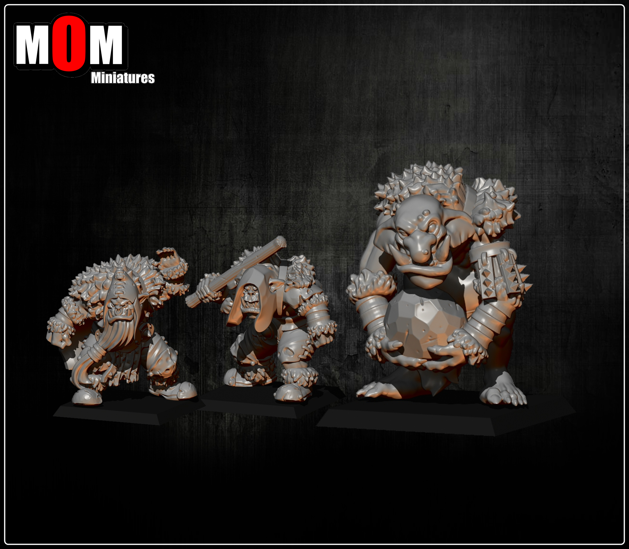 Orc Stone Thrower, Orcs- MoM Miniatures - Image 2