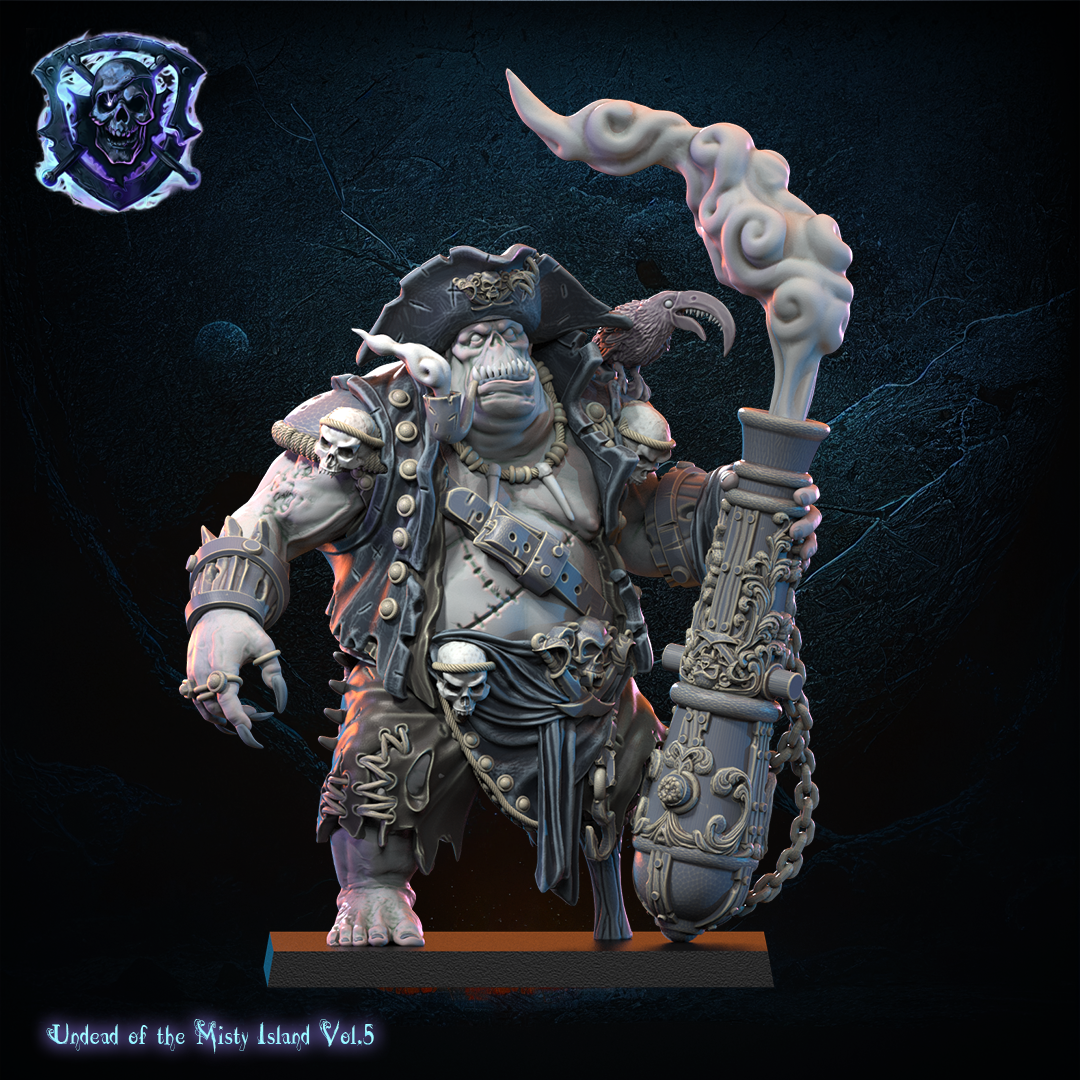 Captain “Smoke”, Undead Ogre hero, Undead of the Misty Island, Lost Kingdom
