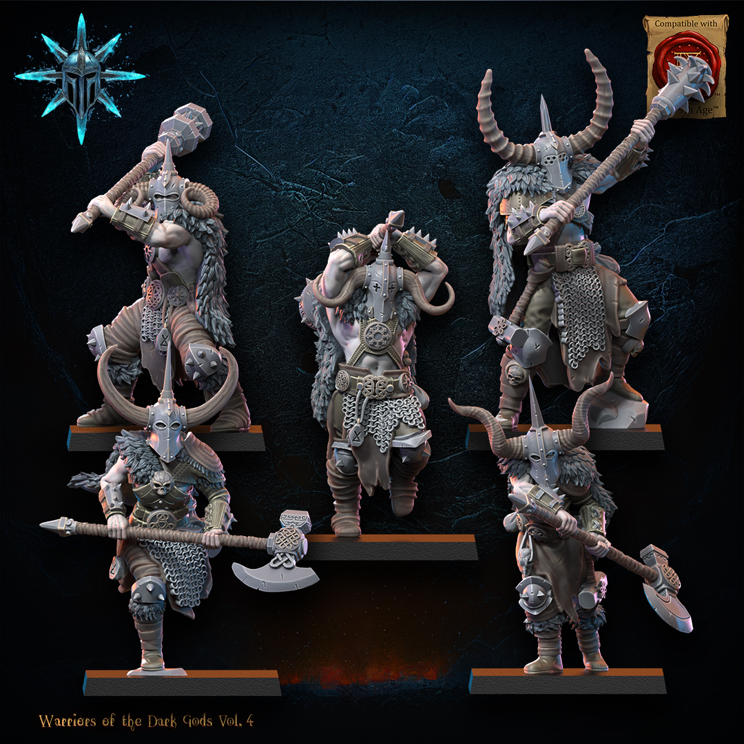 Heavy Weapon Barbarian Regiment including Command Group, Warriors of the Dark Gods, Lost Kingdom