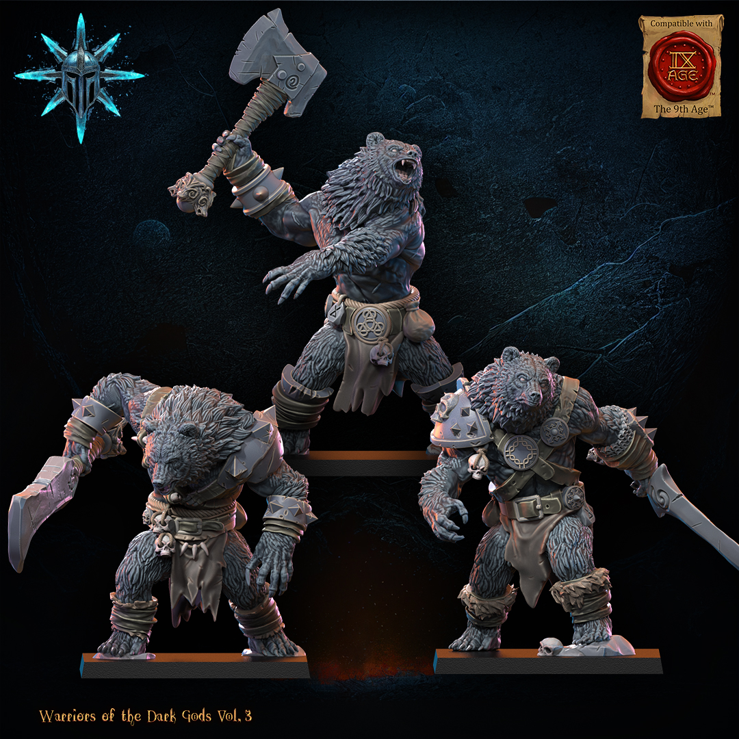 Werebears Unit including Command Group, Warriors of the Dark Gods, Lost Kingdom