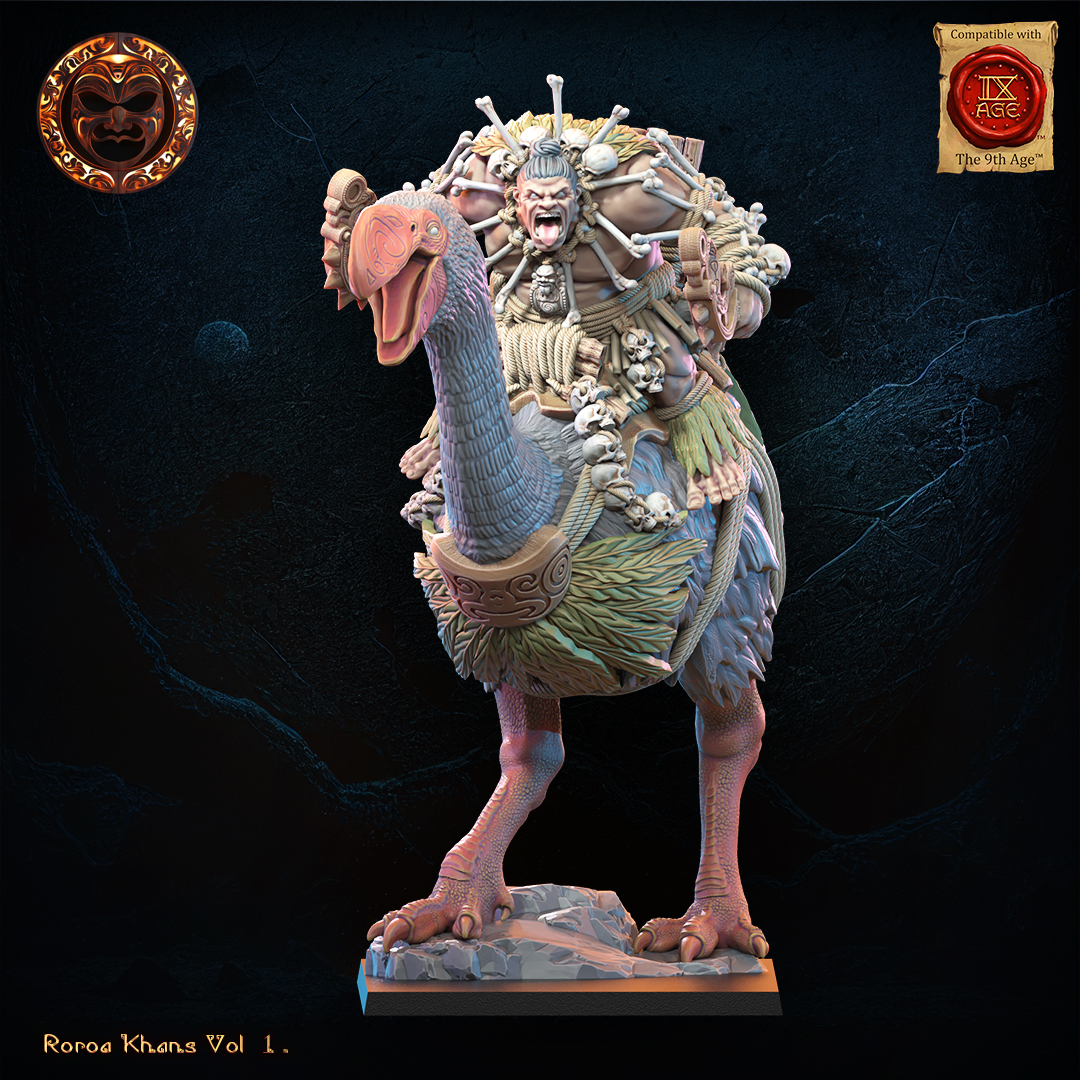 Roroa Ariki on Dromornis, Roroa Khans, Lost Kingdom