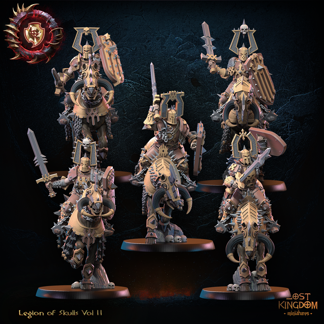 Skull Knights Unit including Command Group , Legion of Skulls, Lost Kingdom