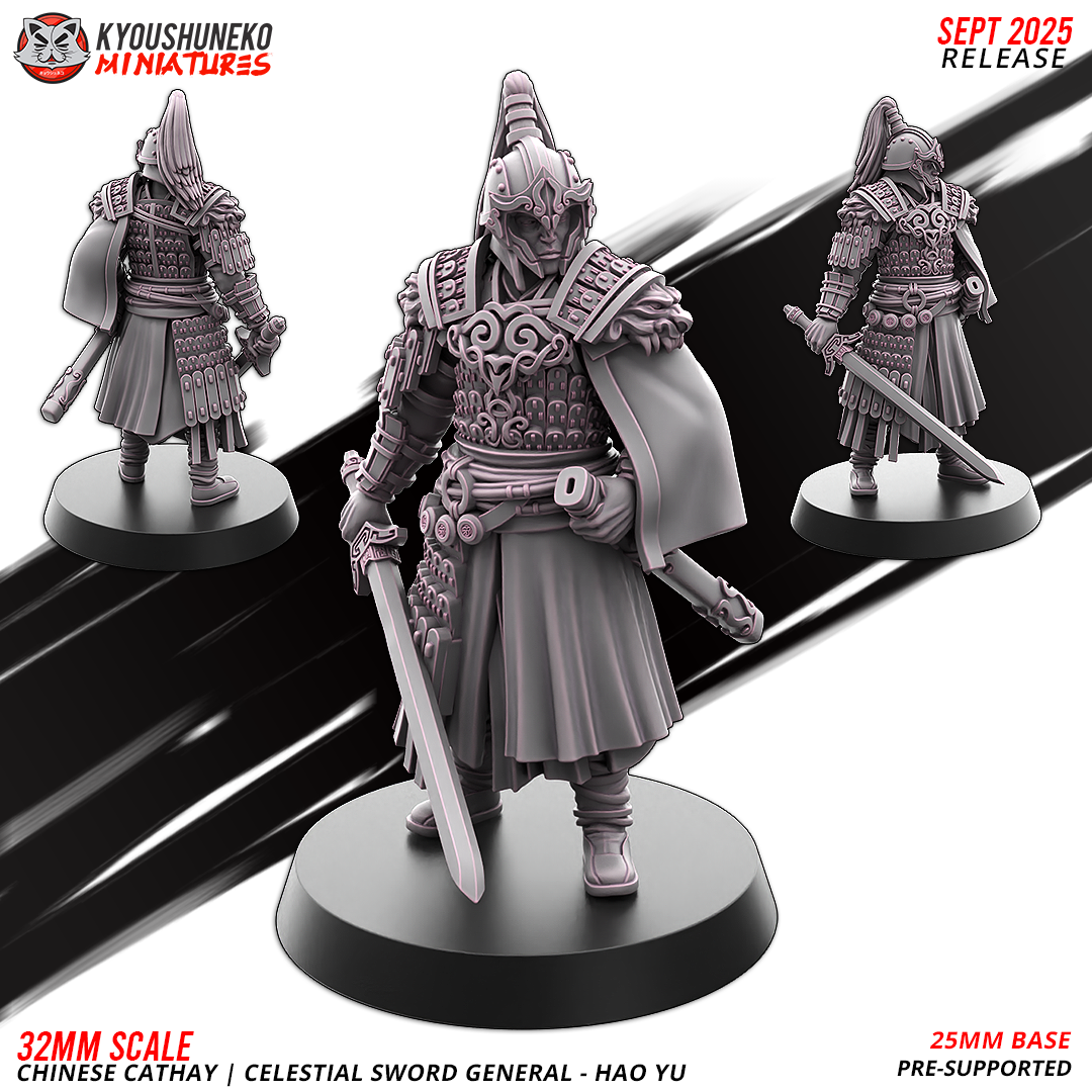Celestial General Hao Yu, Chinese Cathay, Kyoushuneko Miniatures