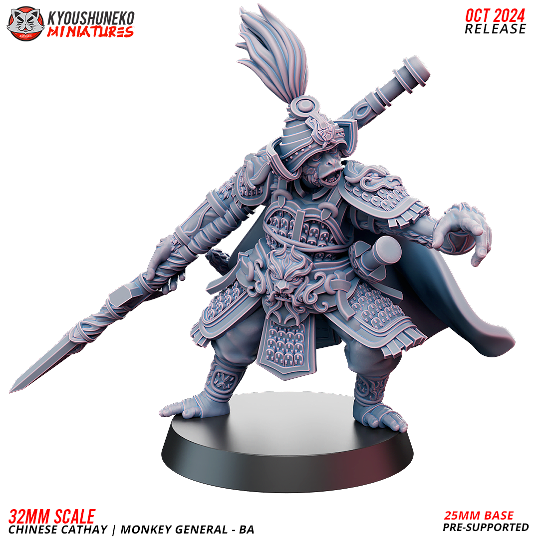 Monkey General - Ba, Chinese Cathay, Kyoushuneko Miniatures