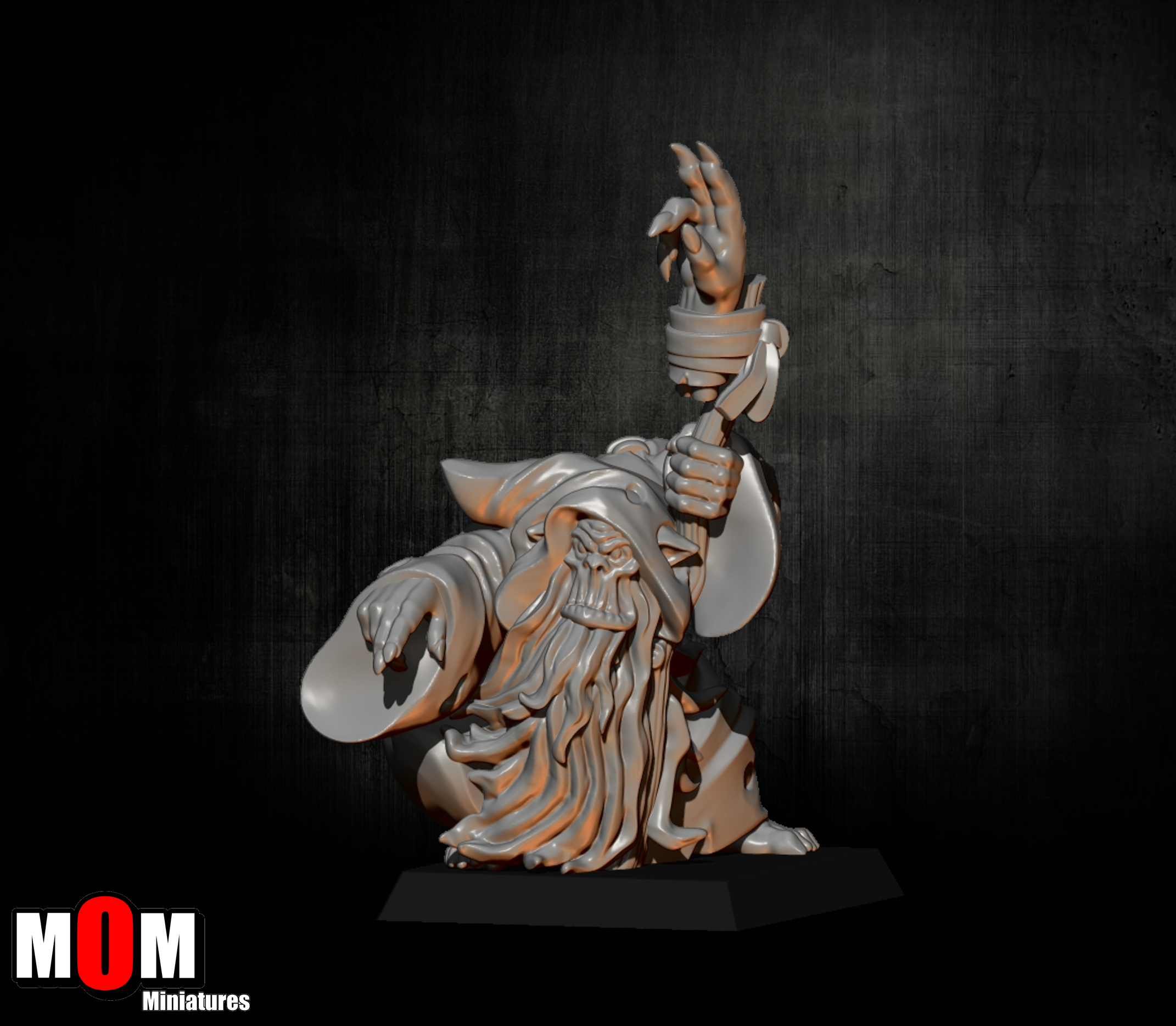 Orc Shaman 3, Orcs- MoM Miniatures