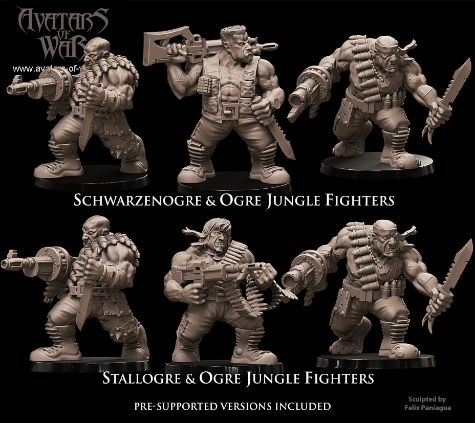 ogre jungle fighters, ogres avatars of war