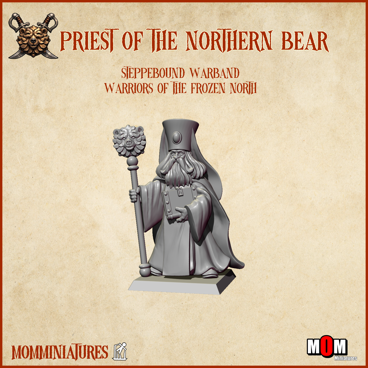 gospodar bear lord, steppes mom miniatures (copy)