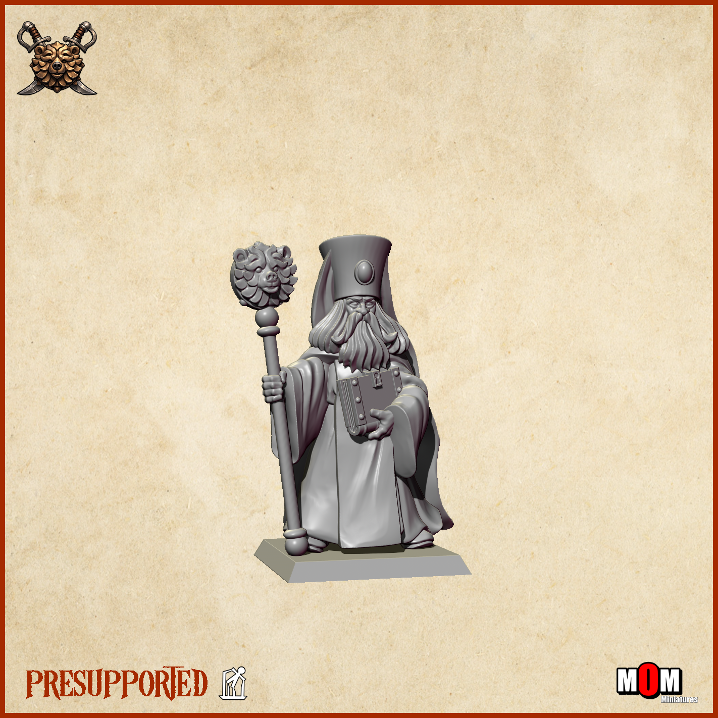 priest of the northern bear, steppes mom miniatures