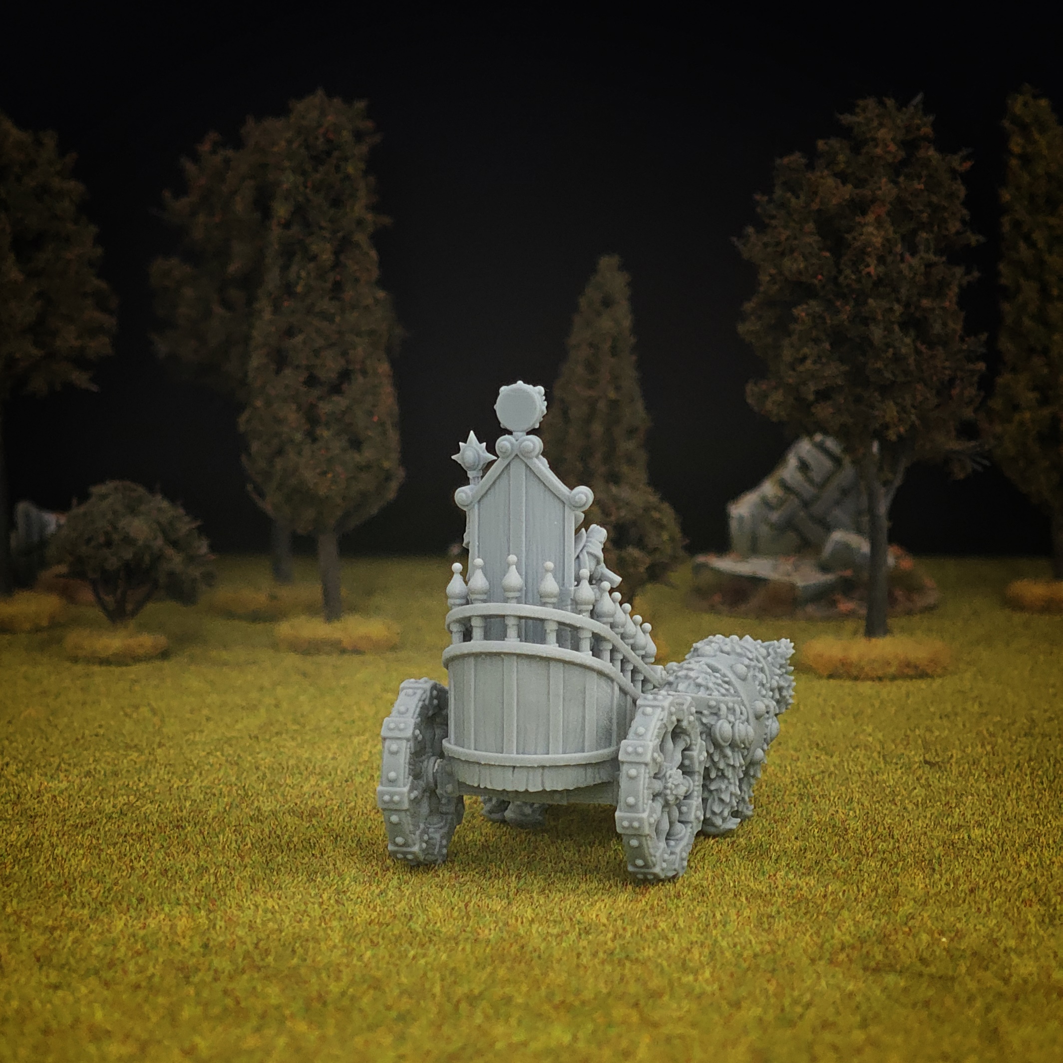 ice throne chariot, steppes mom miniatures