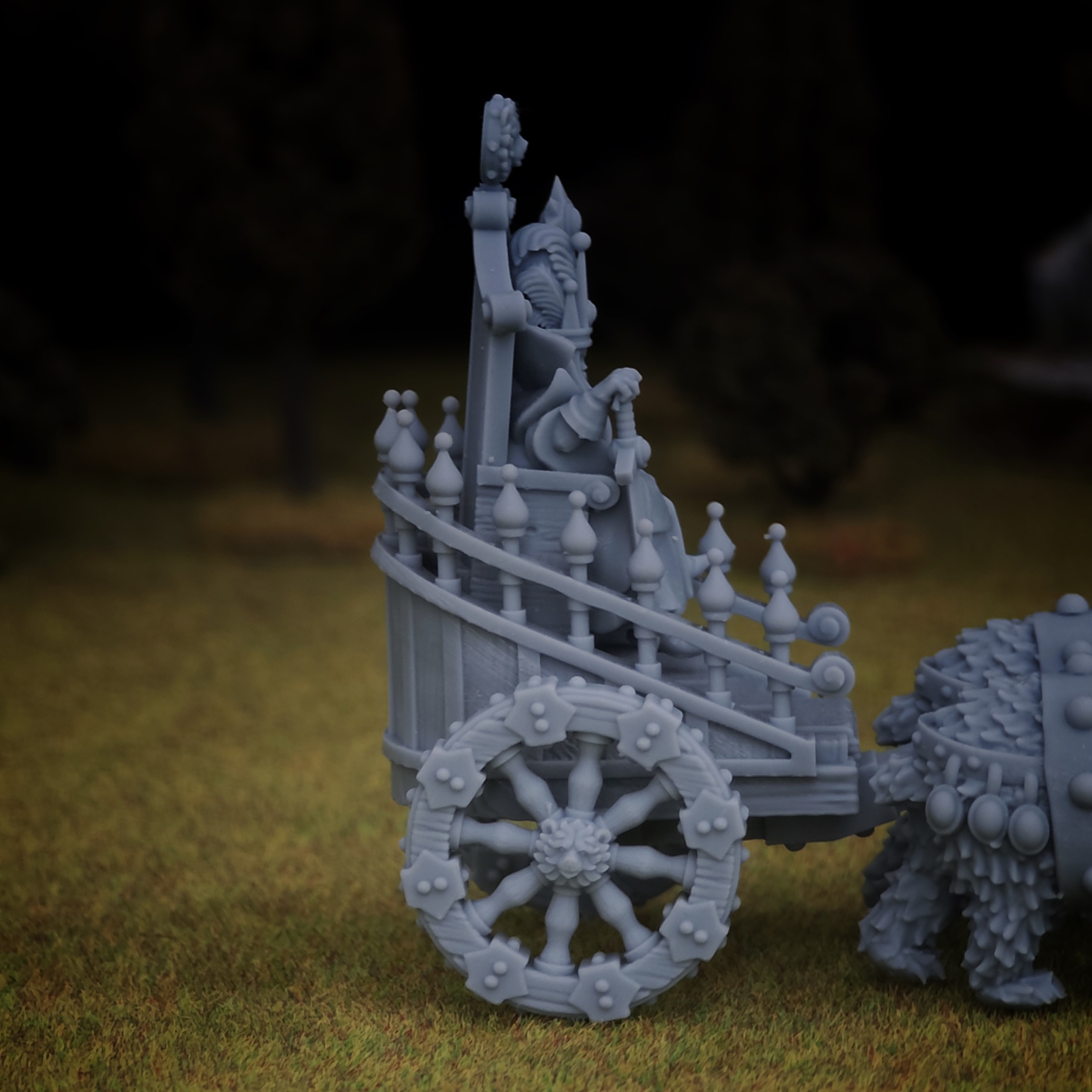 ice throne chariot, steppes mom miniatures