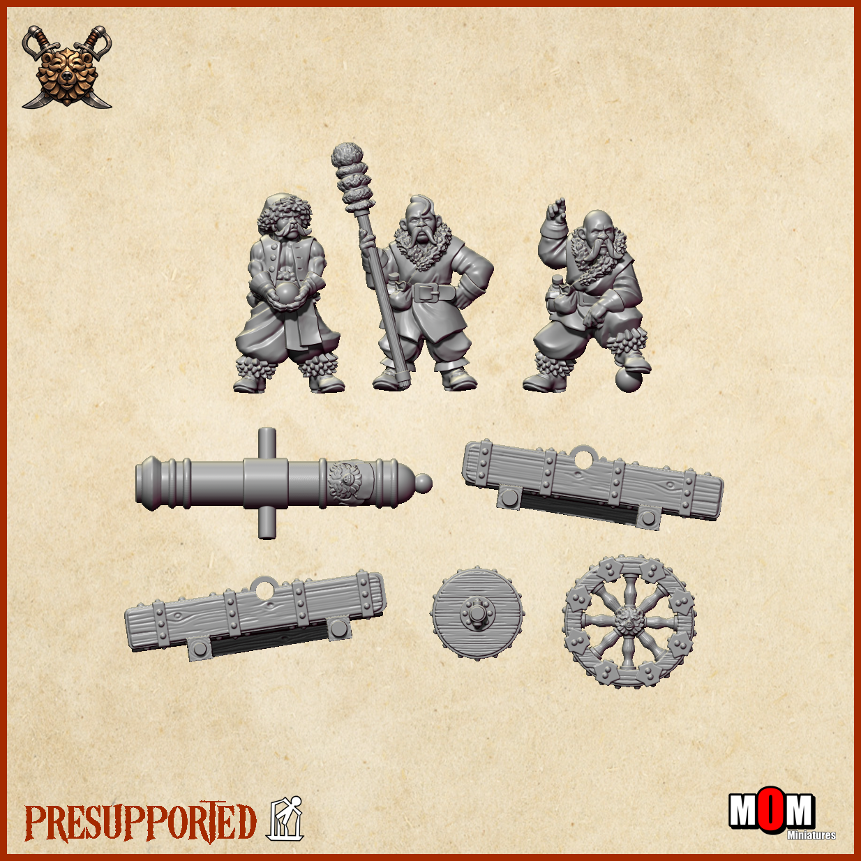 northern thunder cannon, steppes mom miniatures