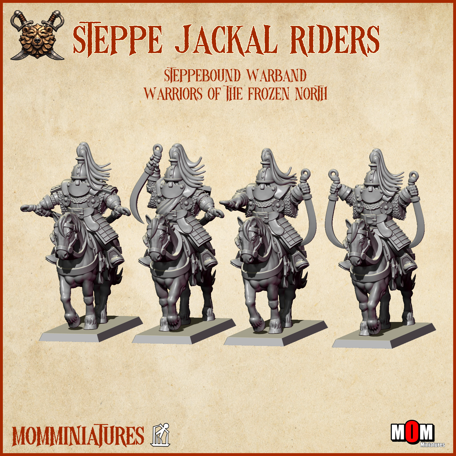 steppe jackal riders , steppes mom miniatures (copy)