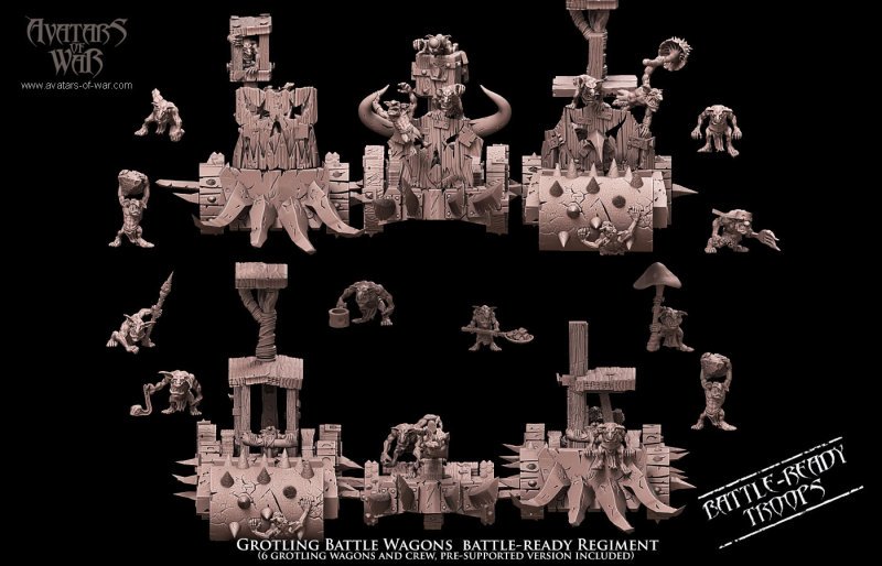 beast centaurs multi part regiment, beastmen avatars of war (copy)
