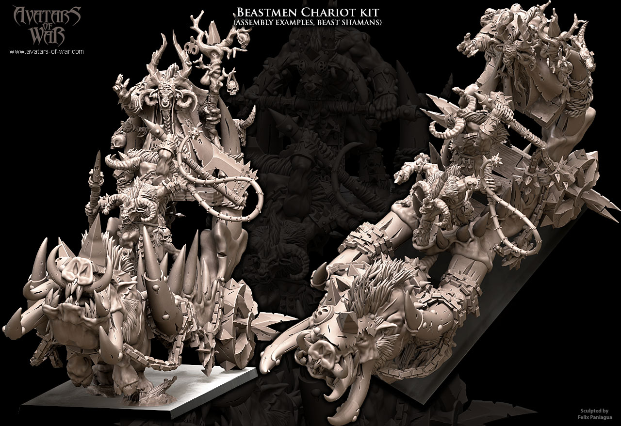 beastmen chariot bundle, beastmen avatars of war