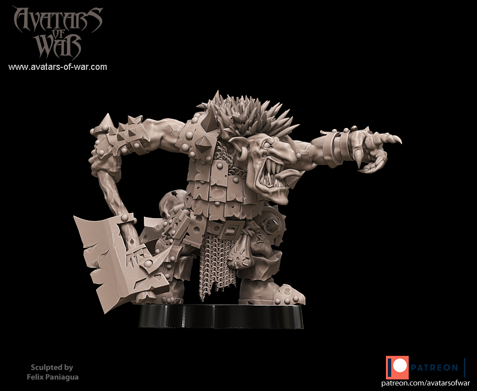 skeleton goblin champion, undead avatars of war (copy)