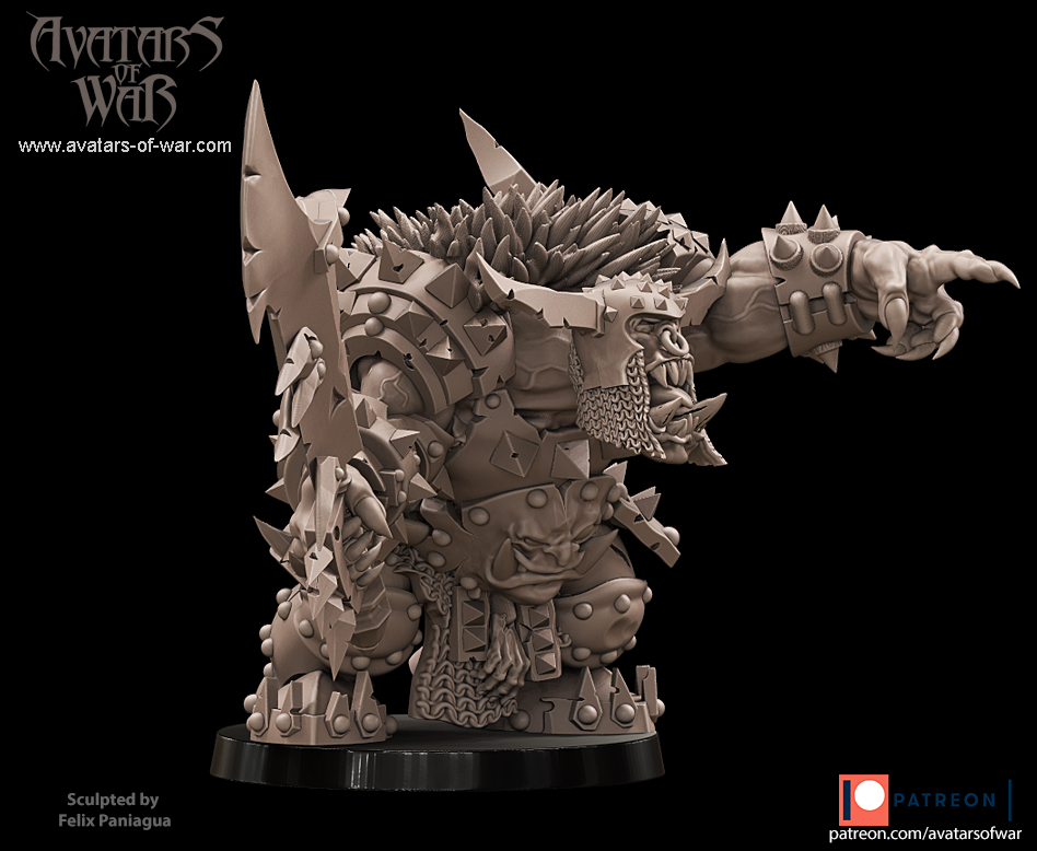 orc warlord, orcs & goblins avatars of war (copy)