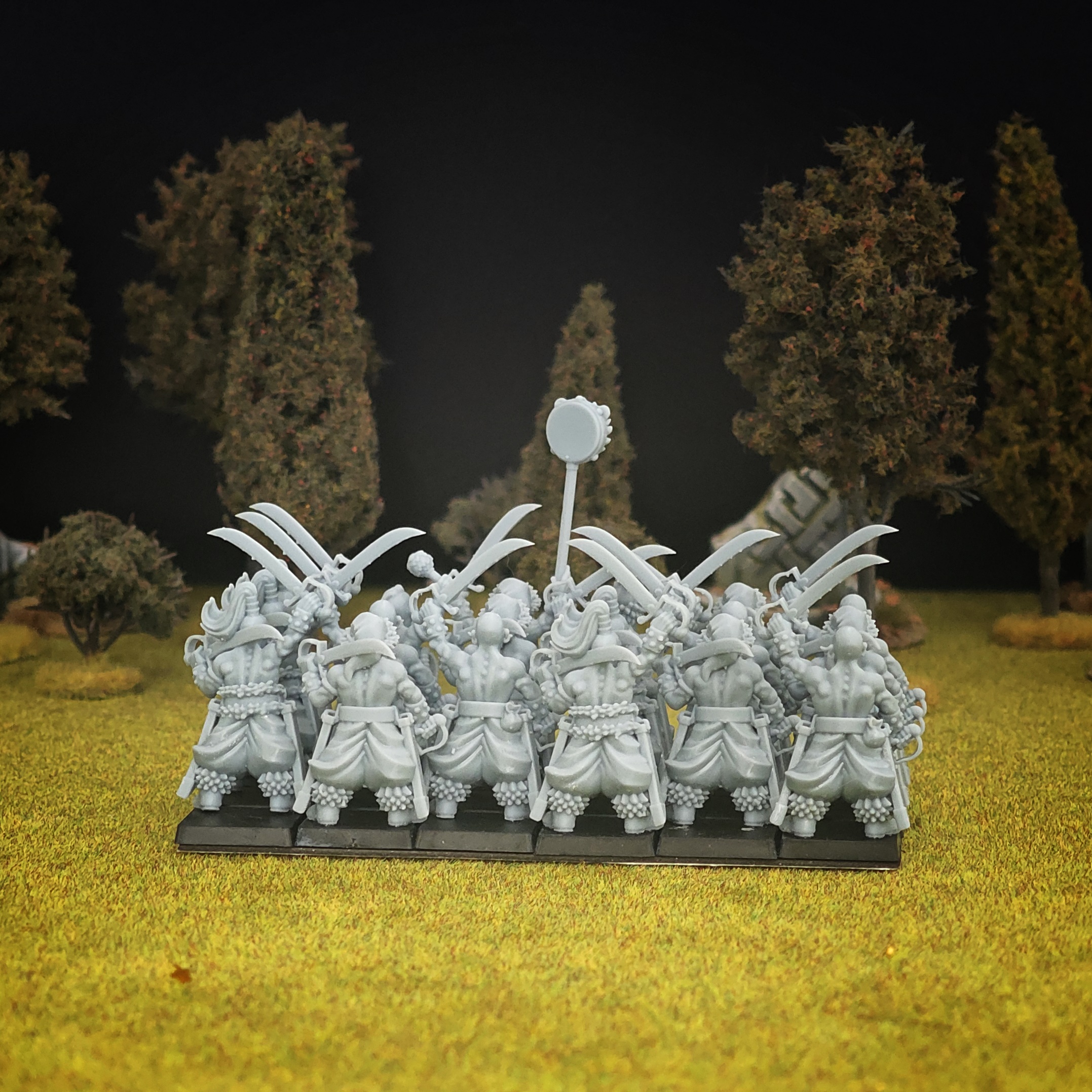 amazonian lancers including command group, warbound amazons mom miniatures (copy)