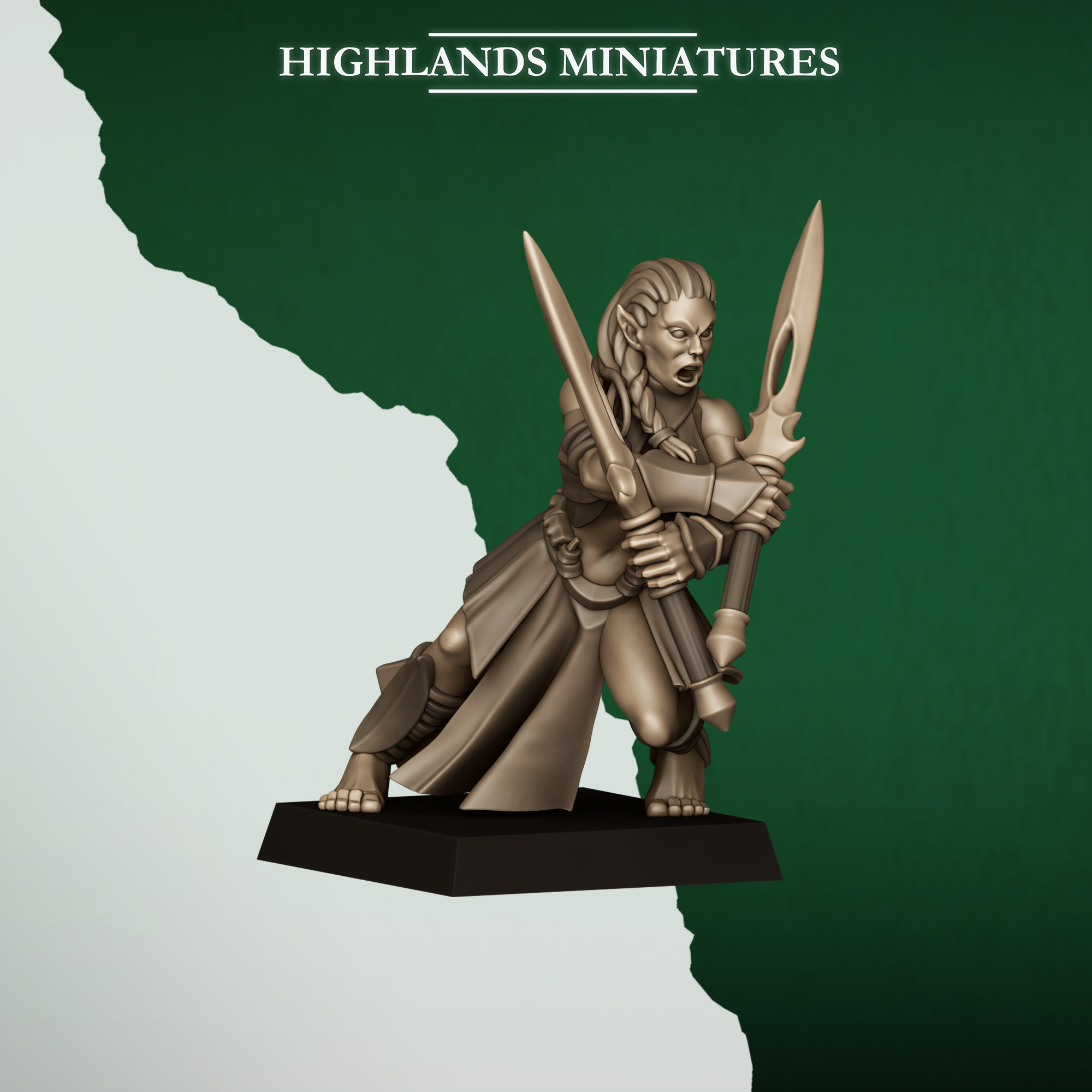 feral elves army bundle 2, feral elves highland miniatures