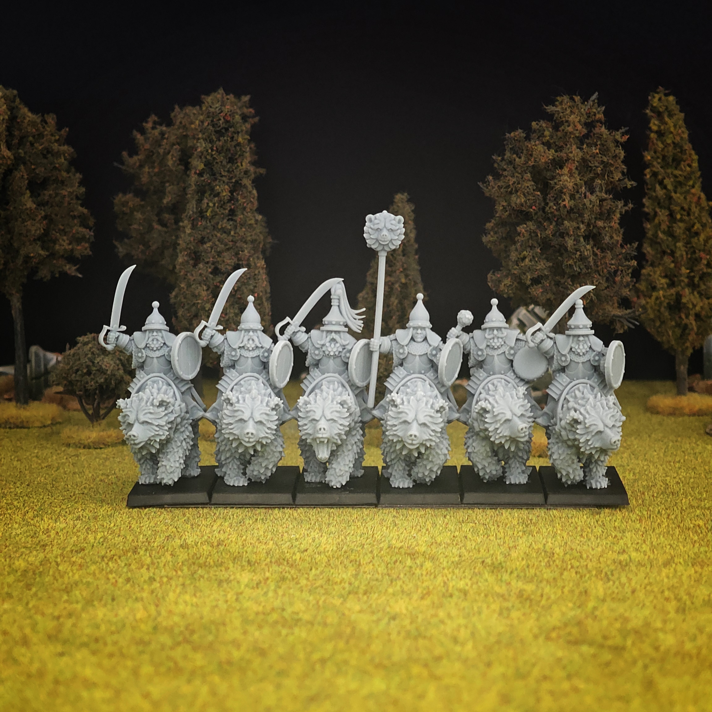 northern bear riders, steppes mom miniatures
