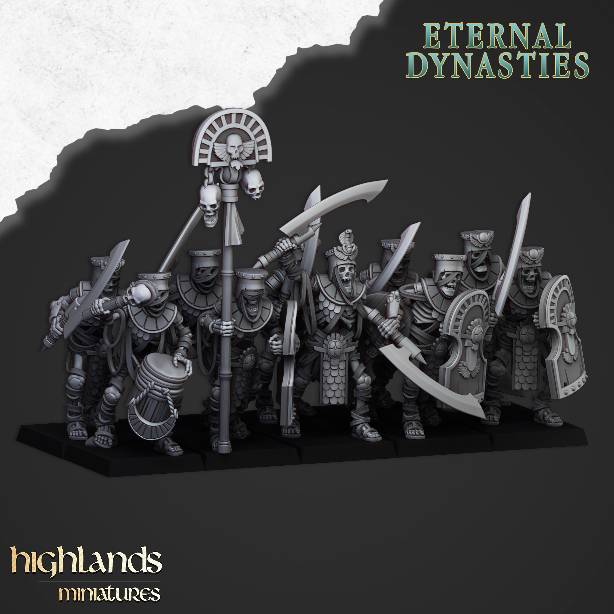 ancient guard, eternal dynasties highlands miniatures