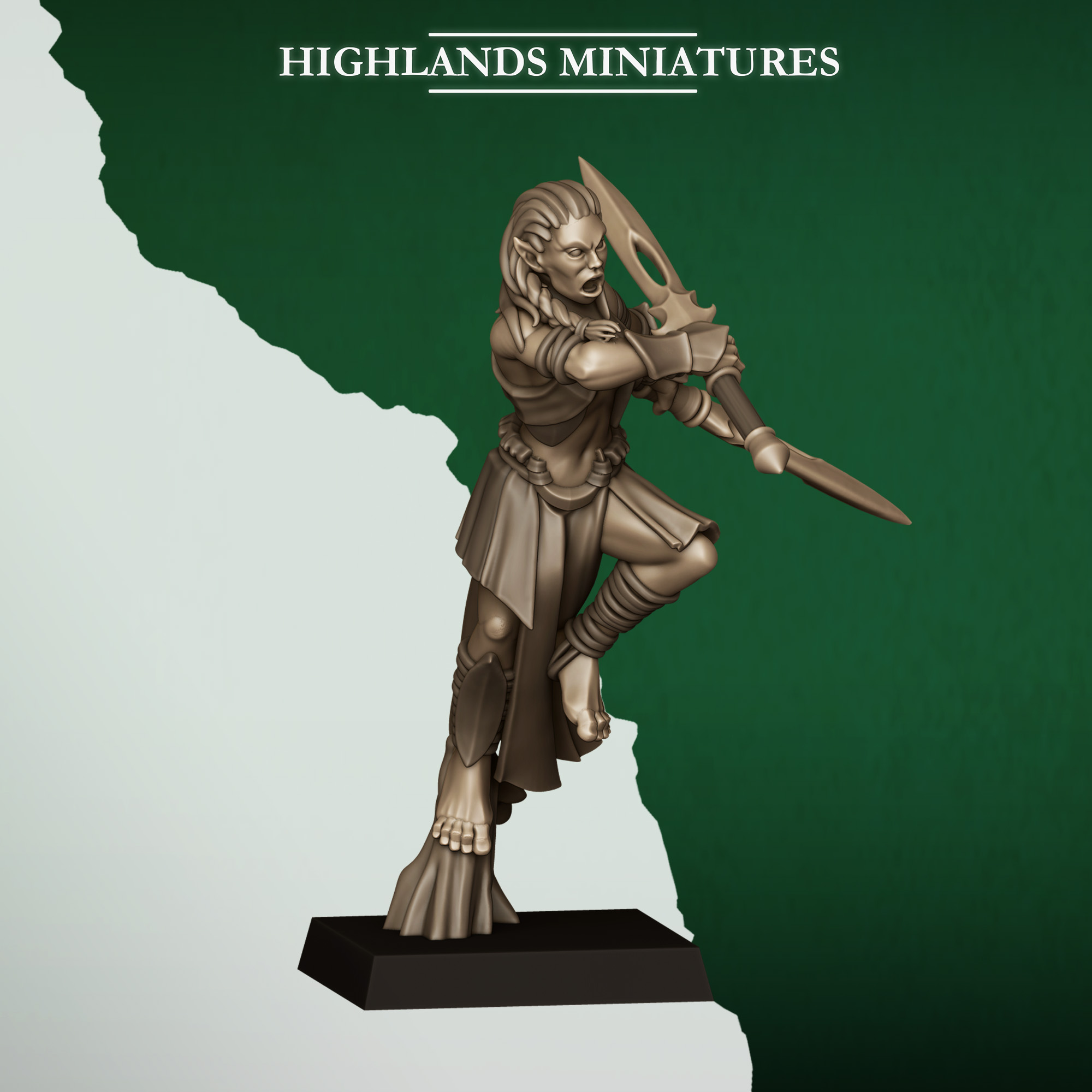 feral elves army bundle 2, feral elves highland miniatures