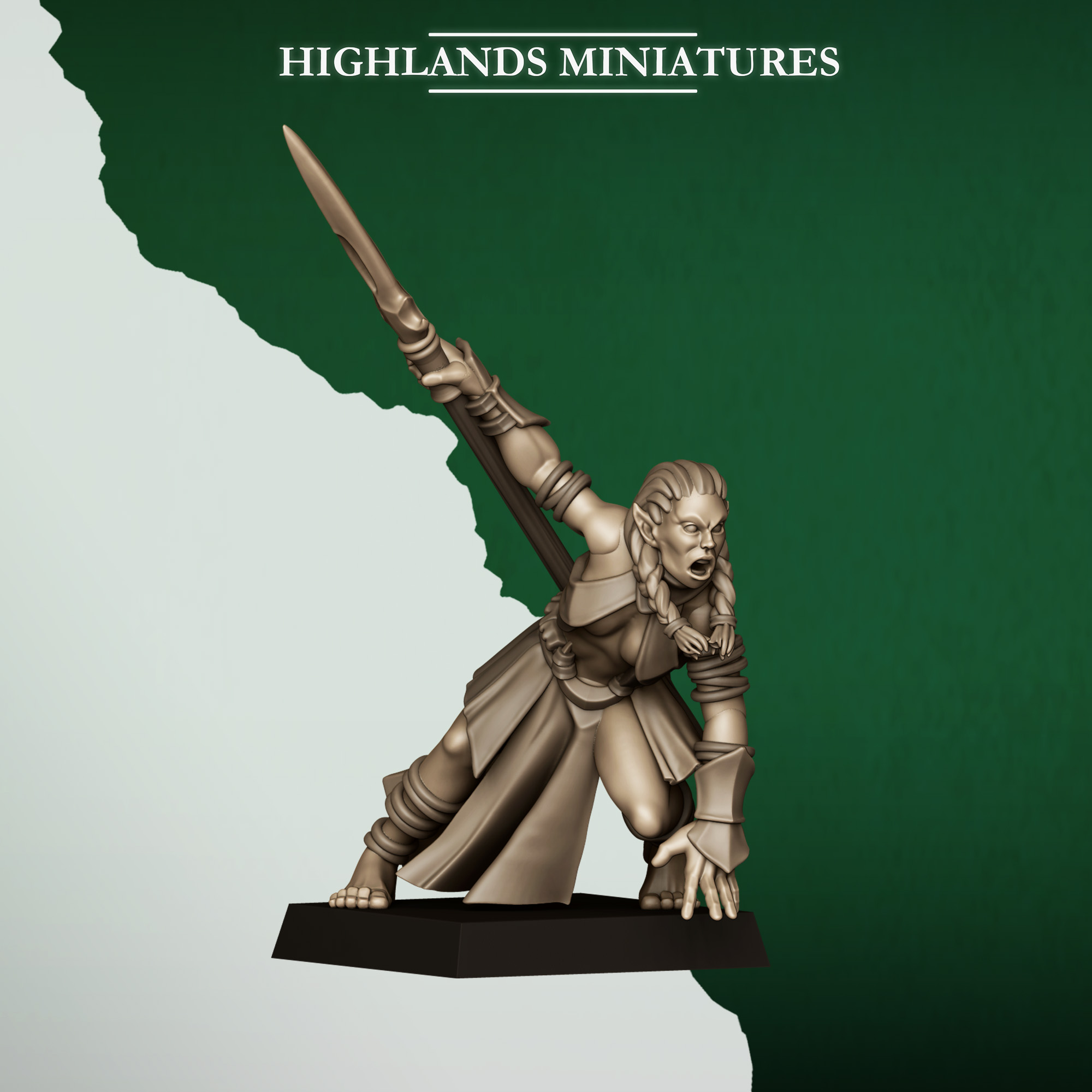feral elves army bundle 2, feral elves highland miniatures