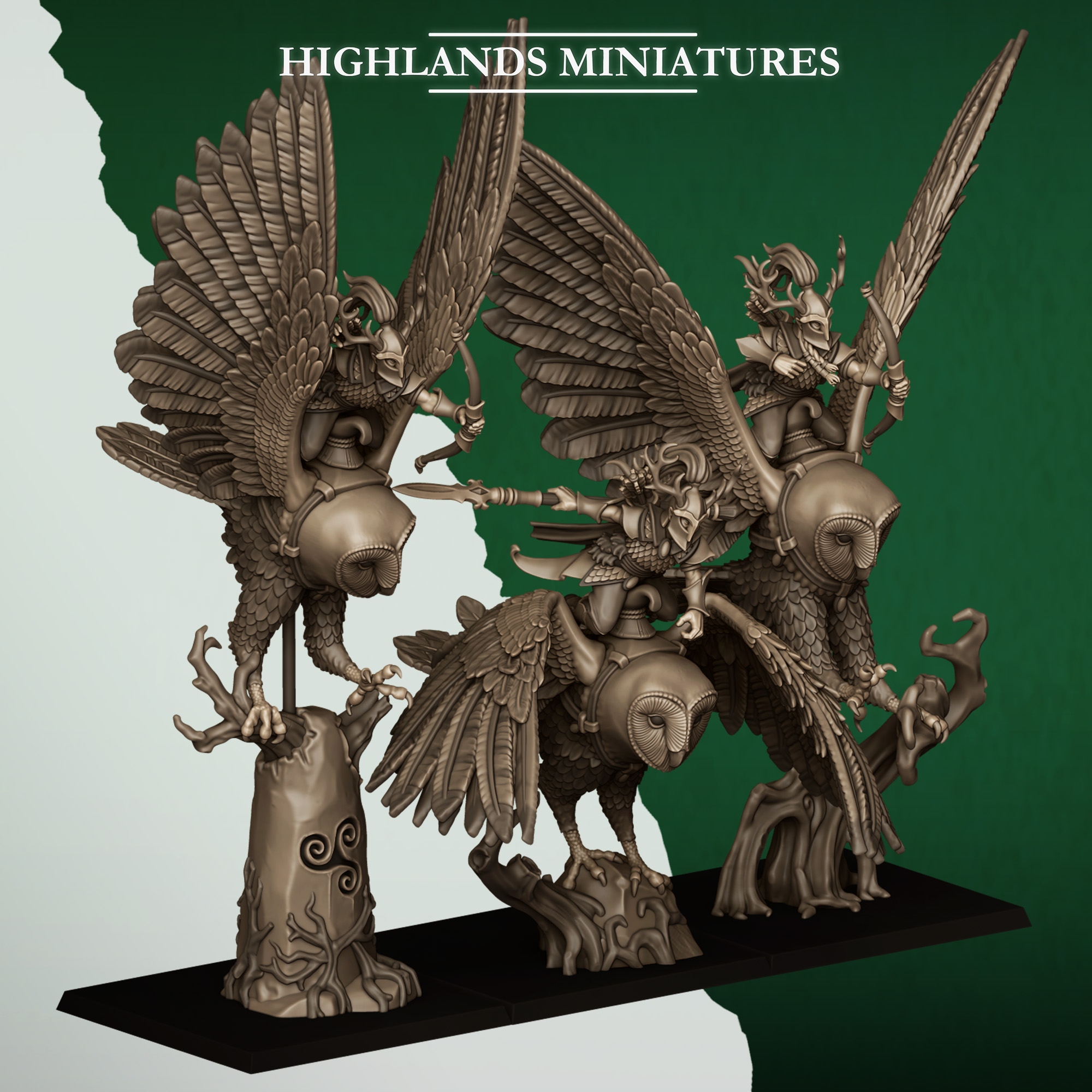 feral elves army bundle 2, feral elves highland miniatures