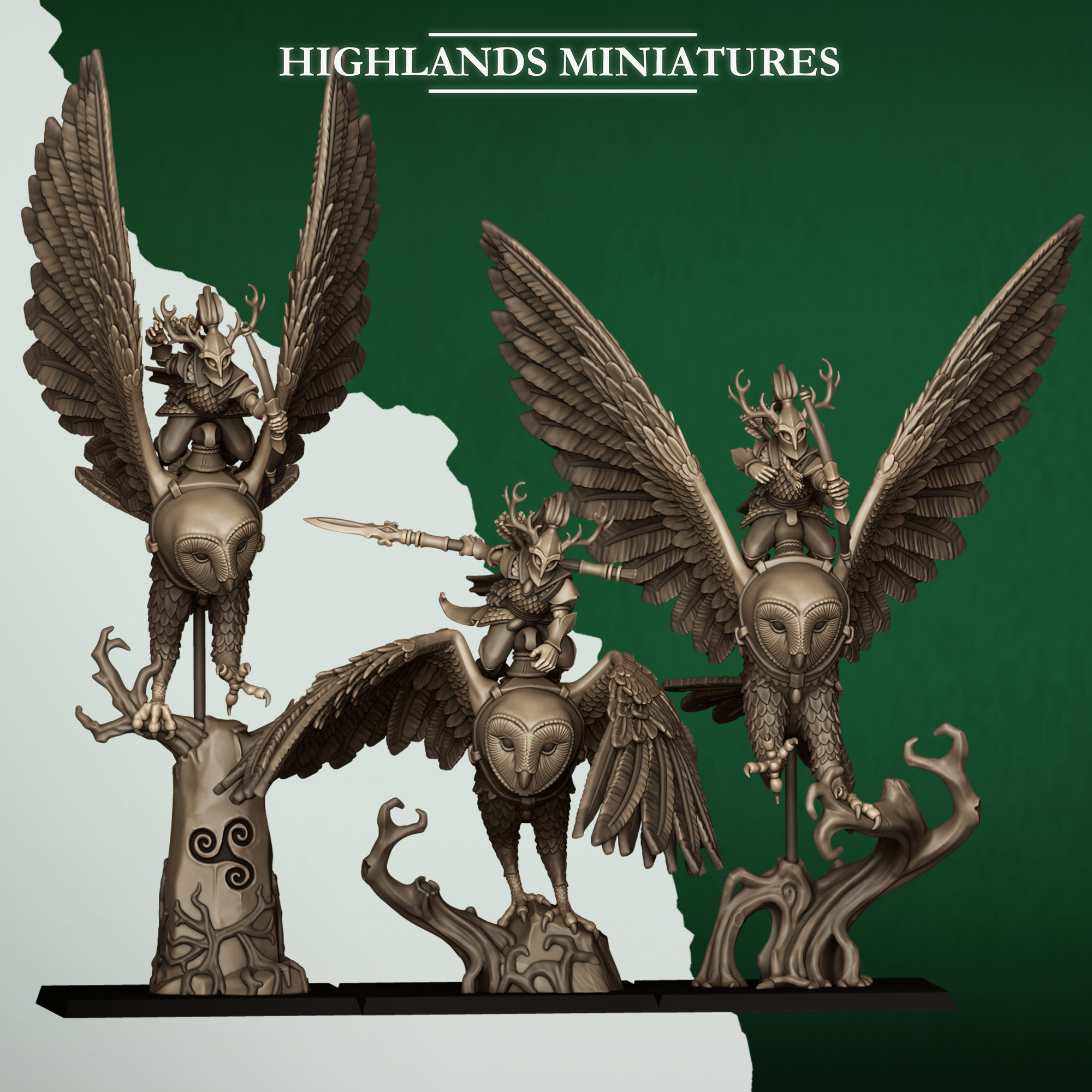 feral elves army bundle 2, feral elves highland miniatures