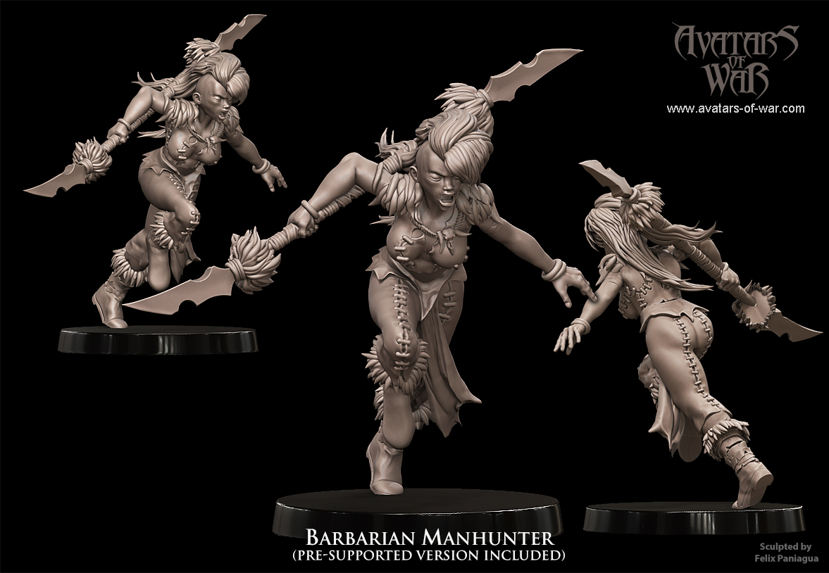 barbarian manhunter champion, barbarian avatars of war (copy)