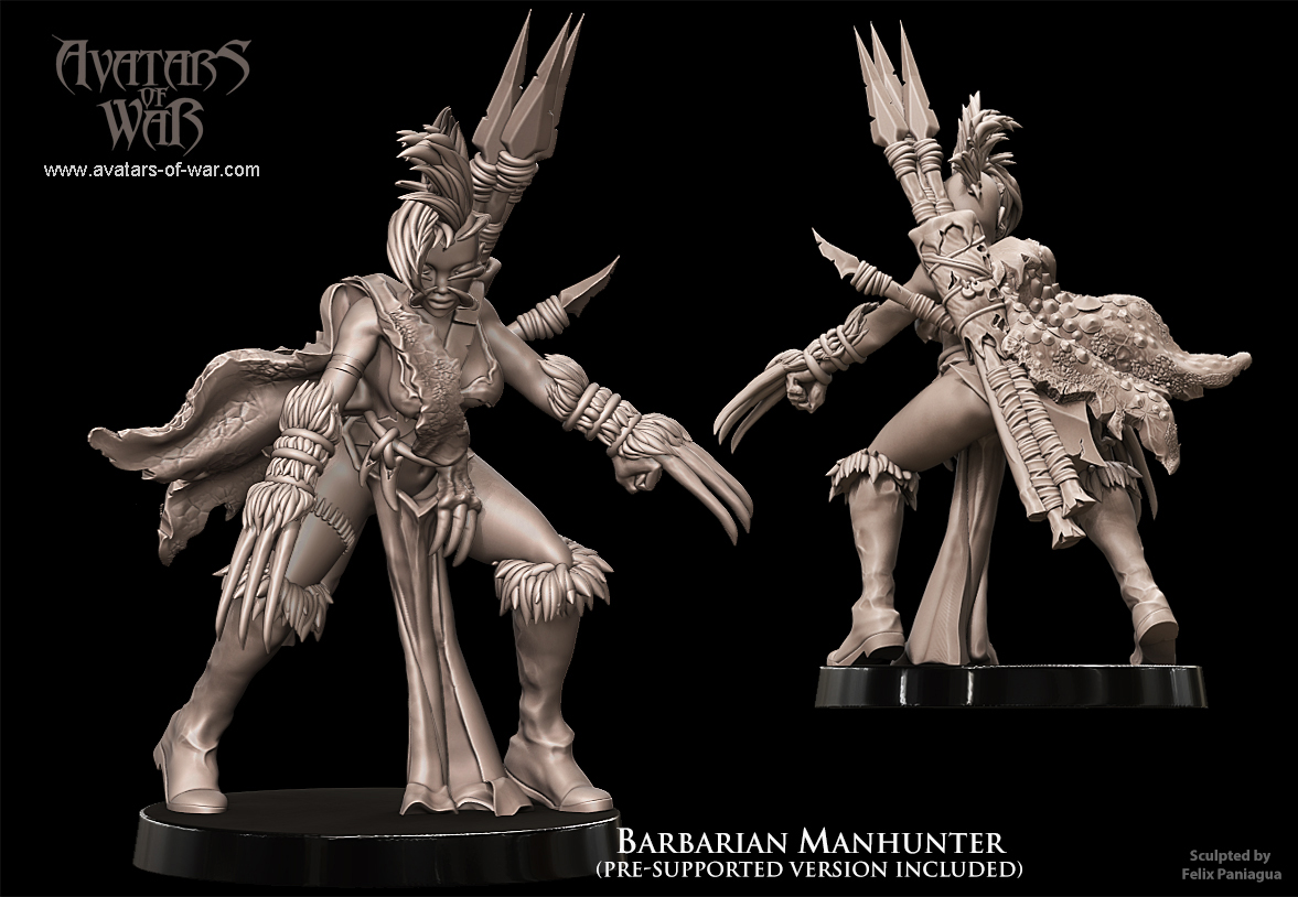 barbarian manhunter champion, barbarian avatars of war (copy)