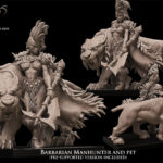 Barbarian Manhunter with Sabertooth familiar