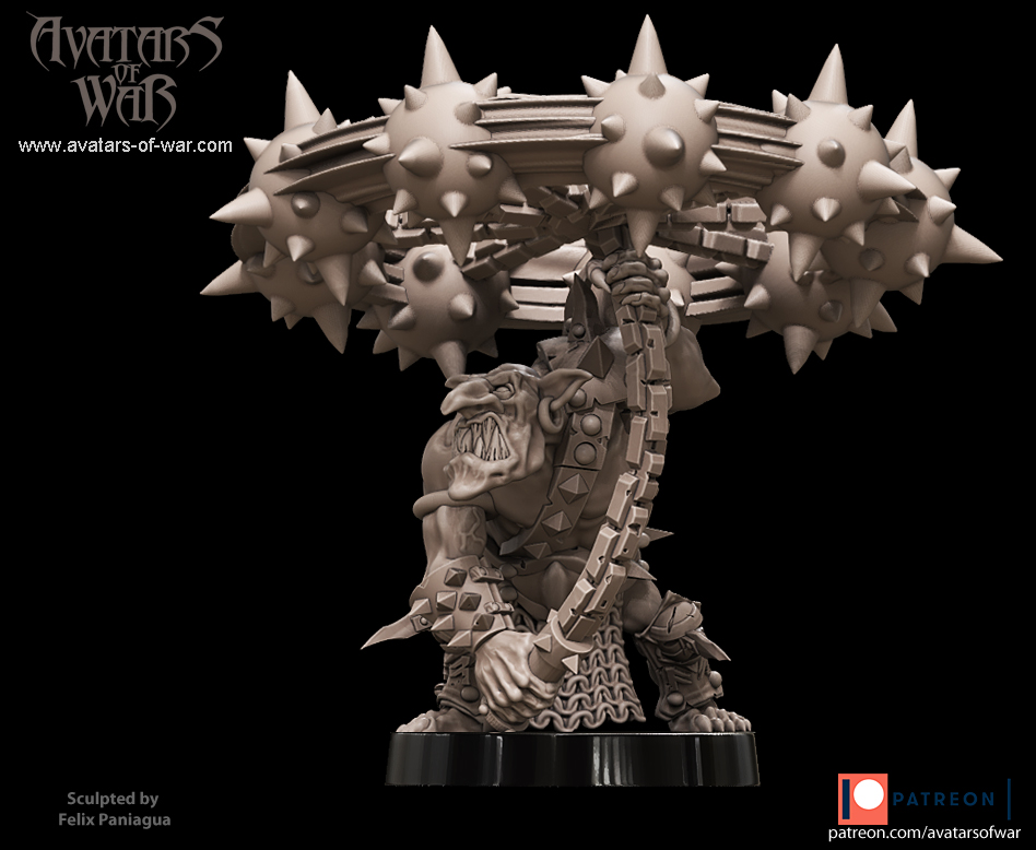 goblin hero on wolf with bow, orcs & goblins avatars of war (copy)
