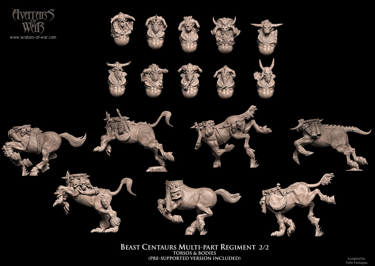Beast Centaurs multi-part regiment