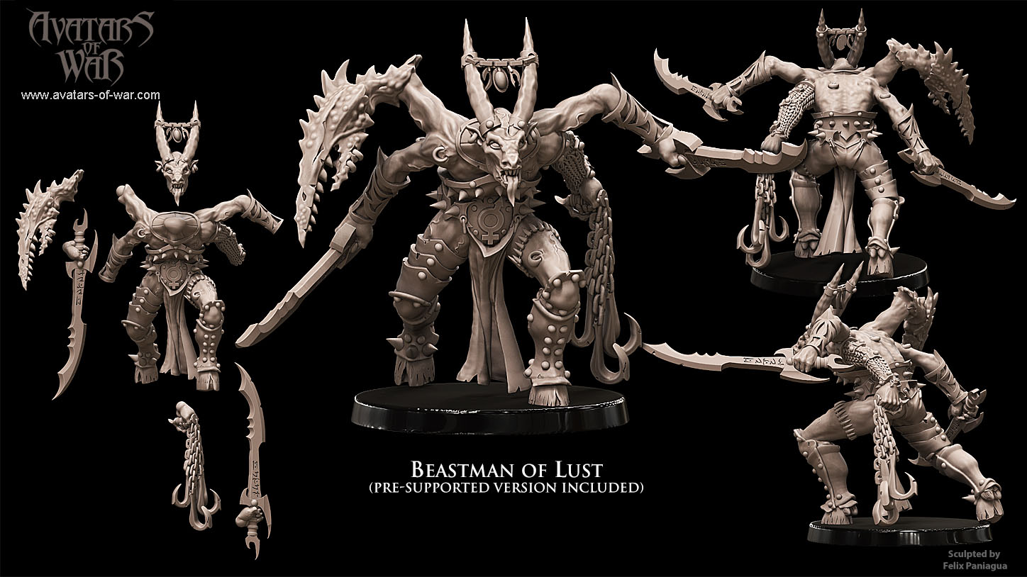 beastman lord of wrath, beastmen avatars of war (copy)