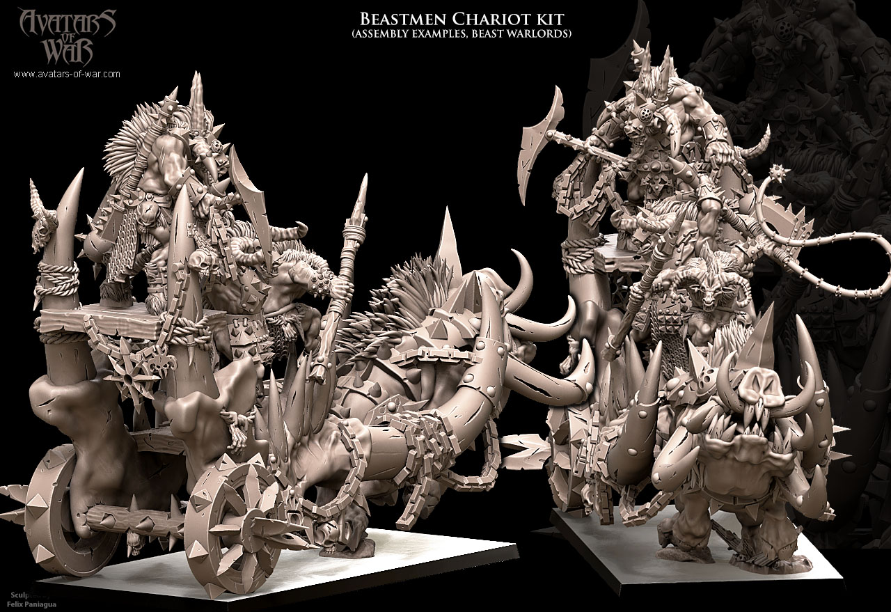 beastmen chariot bundle, beastmen avatars of war