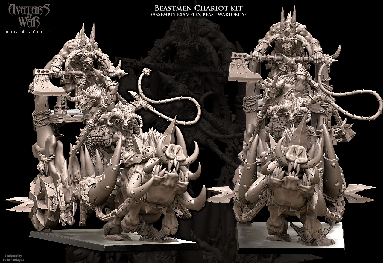 beastmen chariot bundle, beastmen avatars of war