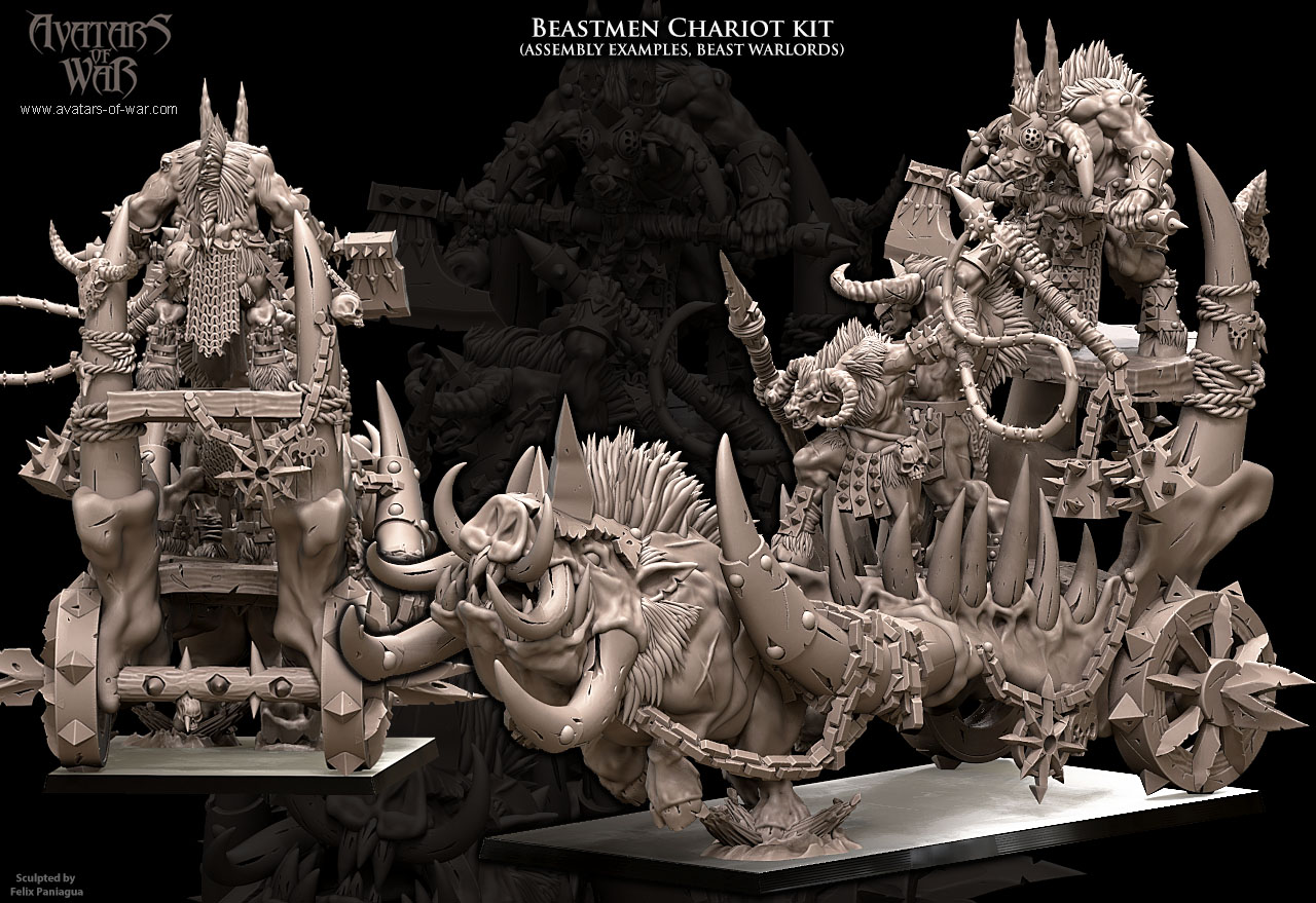 beastmen chariot bundle, beastmen avatars of war