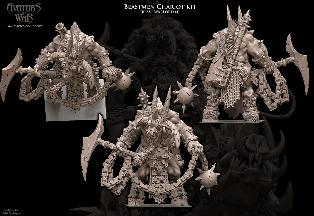 beastmen chariot bundle, beastmen avatars of war
