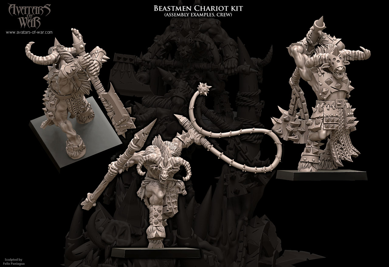 beastmen chariot bundle, beastmen avatars of war