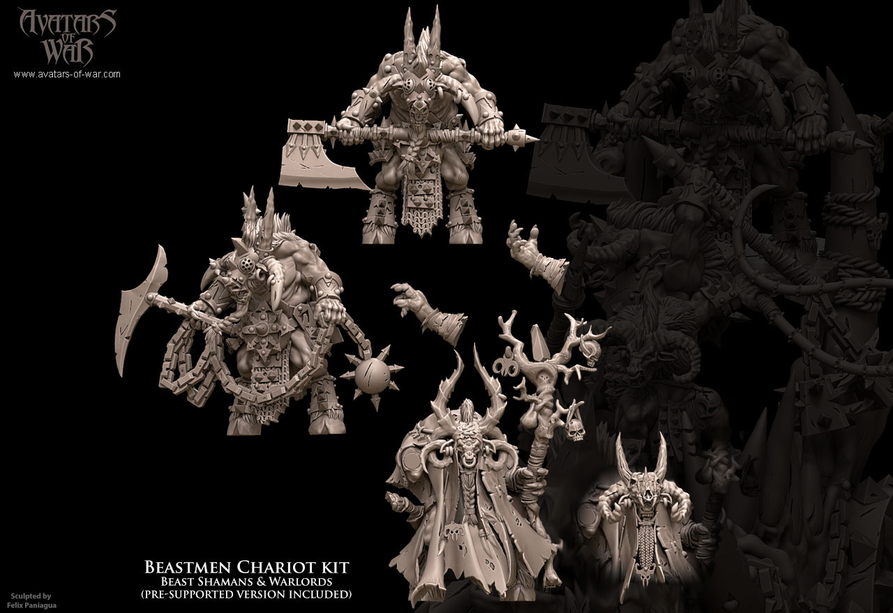 beastmen chariot bundle, beastmen avatars of war