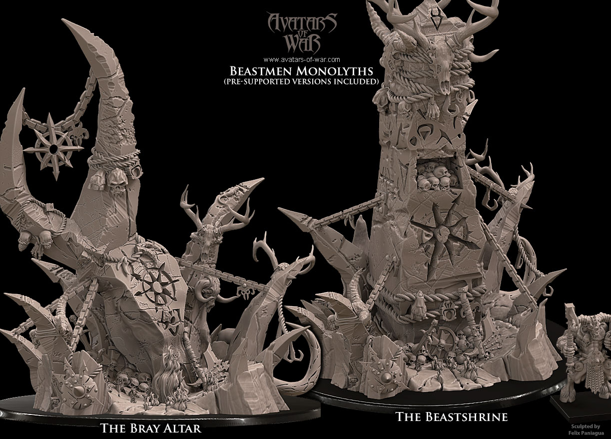 beastman lord of pestilence, beastmen avatars of war (copy)