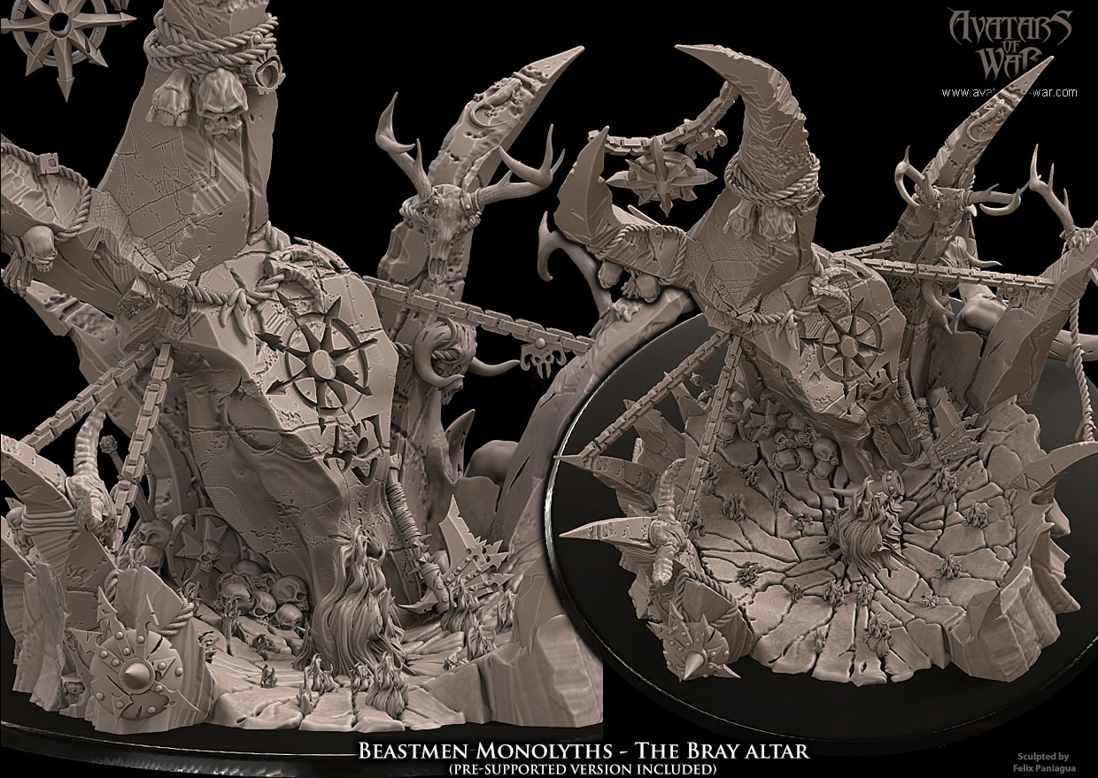 beastman lord of pestilence, beastmen avatars of war (copy)